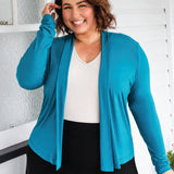 Bella Bamboo Cardie long sleeve in jewel