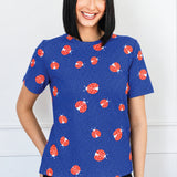 Holiday Tee in ladybug navy