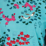 Holiday Tee Long Sleeve in enchanted teal