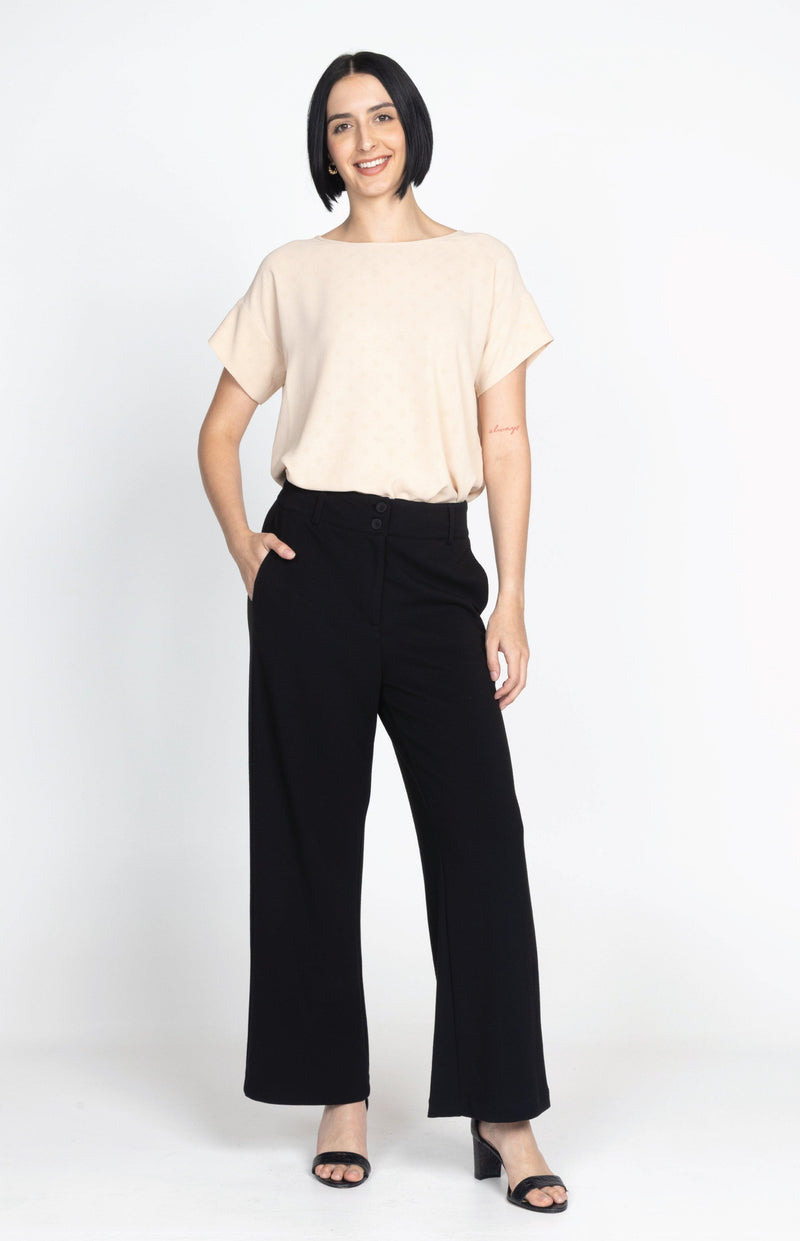 Bianca Ponte Pant in black