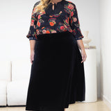 Zoe Blouse in now or never black