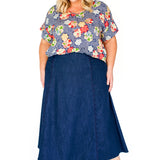 Bella Skirt in denim