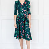 Lucinda Dress in enchanted petrol