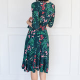 Lucinda Dress in enchanted petrol