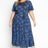 Gabrielle Reversible Dress in sweet nothings blue