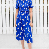 Seychelles Dress in poetry in motion cobolt