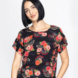 PRE-ORDER Poppy Top in now or never black