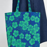 Reversible Tote in sakura blue/red