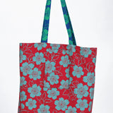 Reversible Tote in sakura blue/red