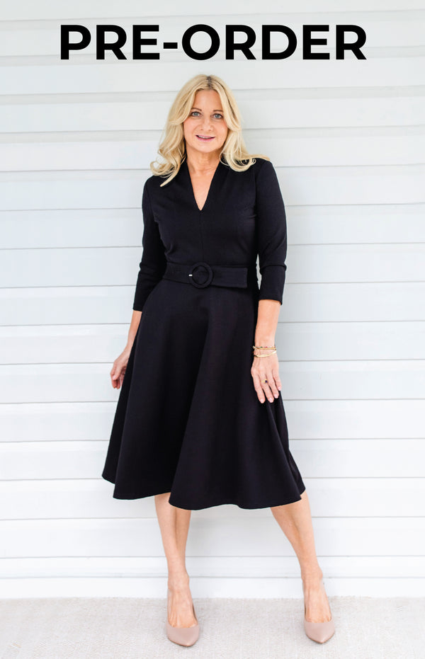 PRE-ORDER Sloane Dress in black