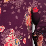 Holiday Tee Long Sleeve in leading lady plum