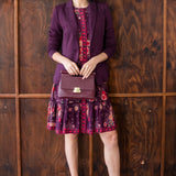 Sophia Dress in leading lady plum