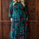 Leticia Dress in enchanted petrol