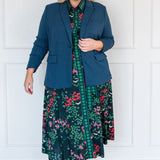 Leticia Dress in enchanted petrol