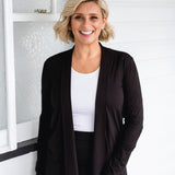 PRE-ORDER Bella Bamboo Cardie long sleeve in black