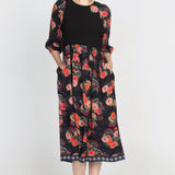 Barbados Midi Dress in now or never black