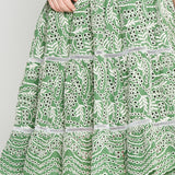 Eloise Dress in green lace