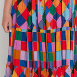 Lola Dress in name dropper gingham