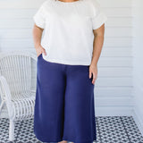 Poppy Top in white