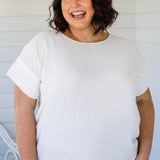 Poppy Top in white
