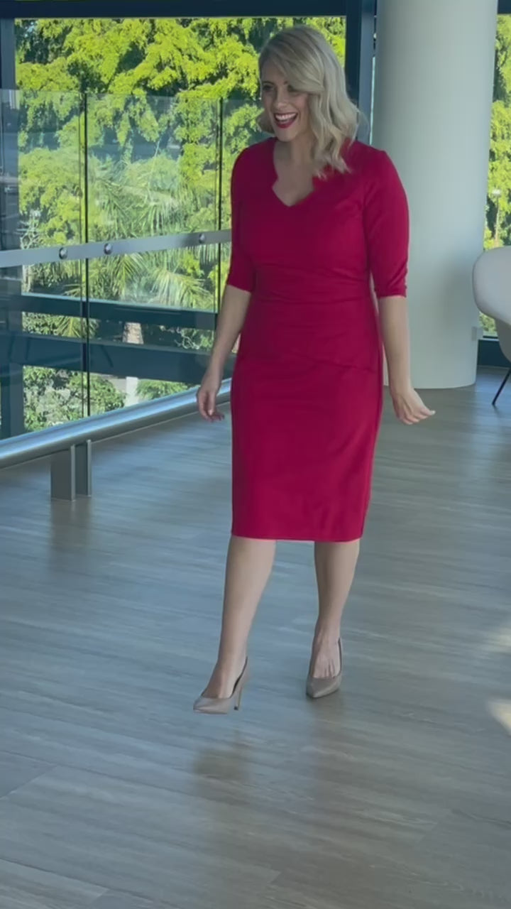 Nevenka Dress in red