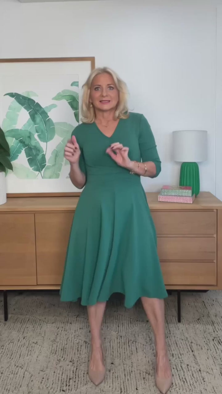 Cleo Dress in green