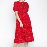 Seychelles Dress in dotty red
