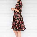 Cleo Dress in charmed espresso