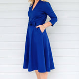 Sloane Dress in cobalt