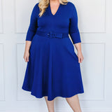 Sloane Dress in cobalt