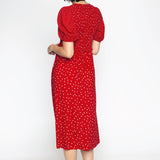 Seychelles Dress in dotty red