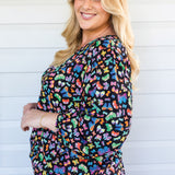 Violet Top in social butterfly black