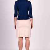 Bella Bamboo Cardie 3/4 sleeve in navy