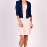 Bella Bamboo Cardie 3/4 sleeve in navy