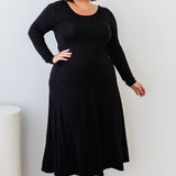 Classic luxe black bamboo midi skirt – versatile everyday style by Maiocchi
