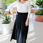 Maiocchi Must Have Skirt in black bamboo - timeless wardrobe staple