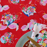 Tablecloth Round in happiness red