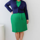 Audrey Dress in emerald