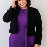 Perfect Ponte Blazer in black