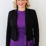 Perfect Ponte Blazer in black