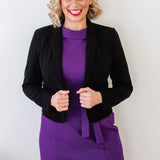 Perfect Ponte Blazer in black