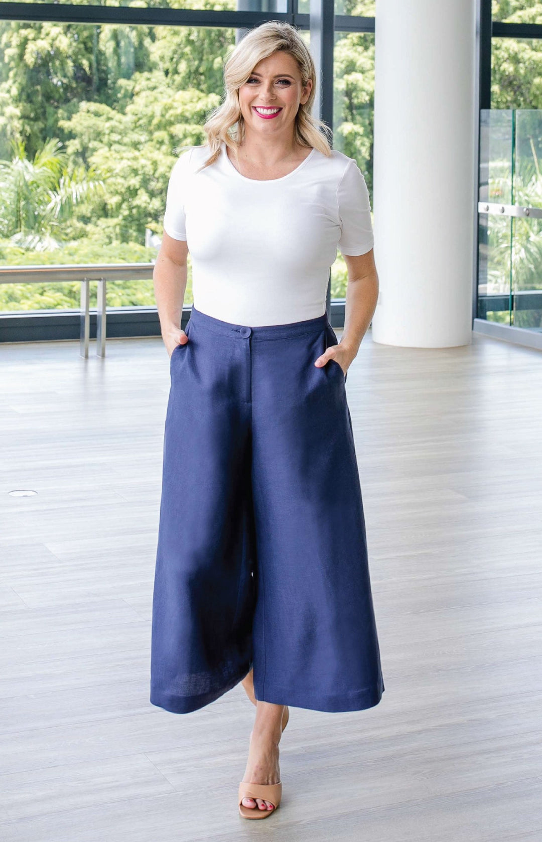 Jane Culotte in plain navy