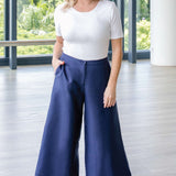 Jane Culotte in plain navy