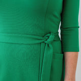 Audrey Dress in emerald