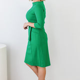 Audrey Dress in emerald