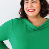 Audrey Dress in emerald