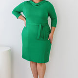 Audrey Dress in emerald