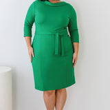 Audrey Dress in emerald
