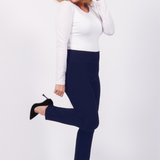 The Perfect Ponte Pant in navy