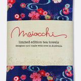 Tea Towel in blue ditsy